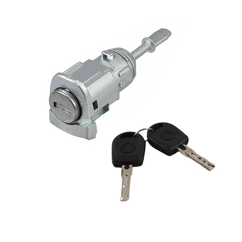 

2PCS Metal Front Left Right Door Lock Cylinder Key for Volkswagen Jetta/Passat/Golf/Bora/Polo 604837167 1set