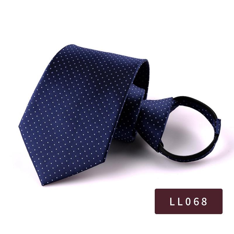 8Cm Pull Tie Dress Lazy Tie Men'S Clothing Accessories Striped Suit Business Tie