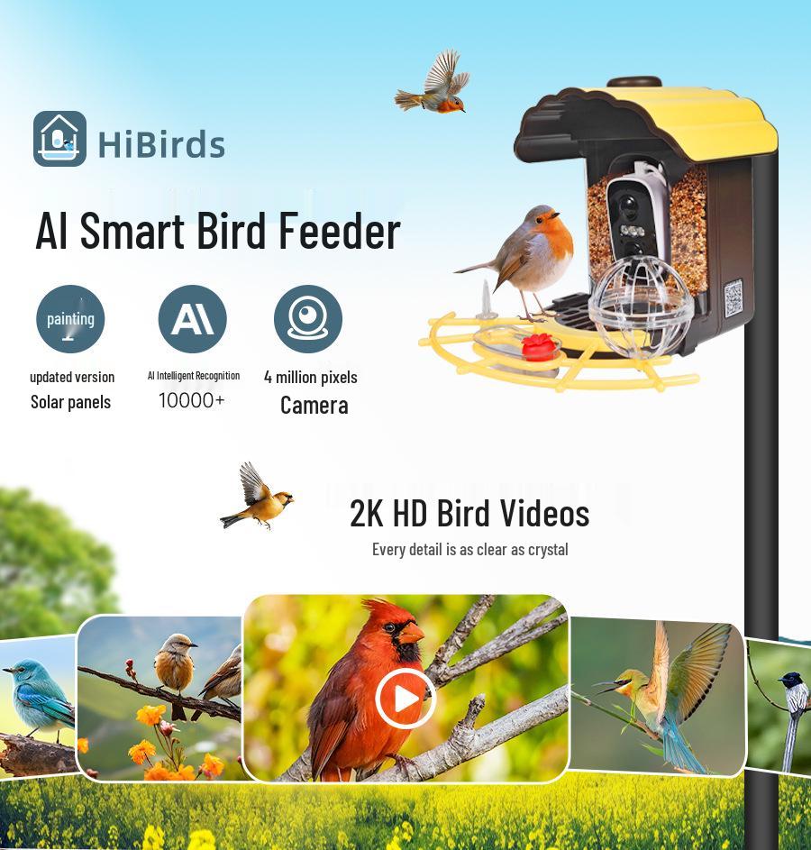 Smart Bird Feeder with Camera & ID: Automatic Feeding System