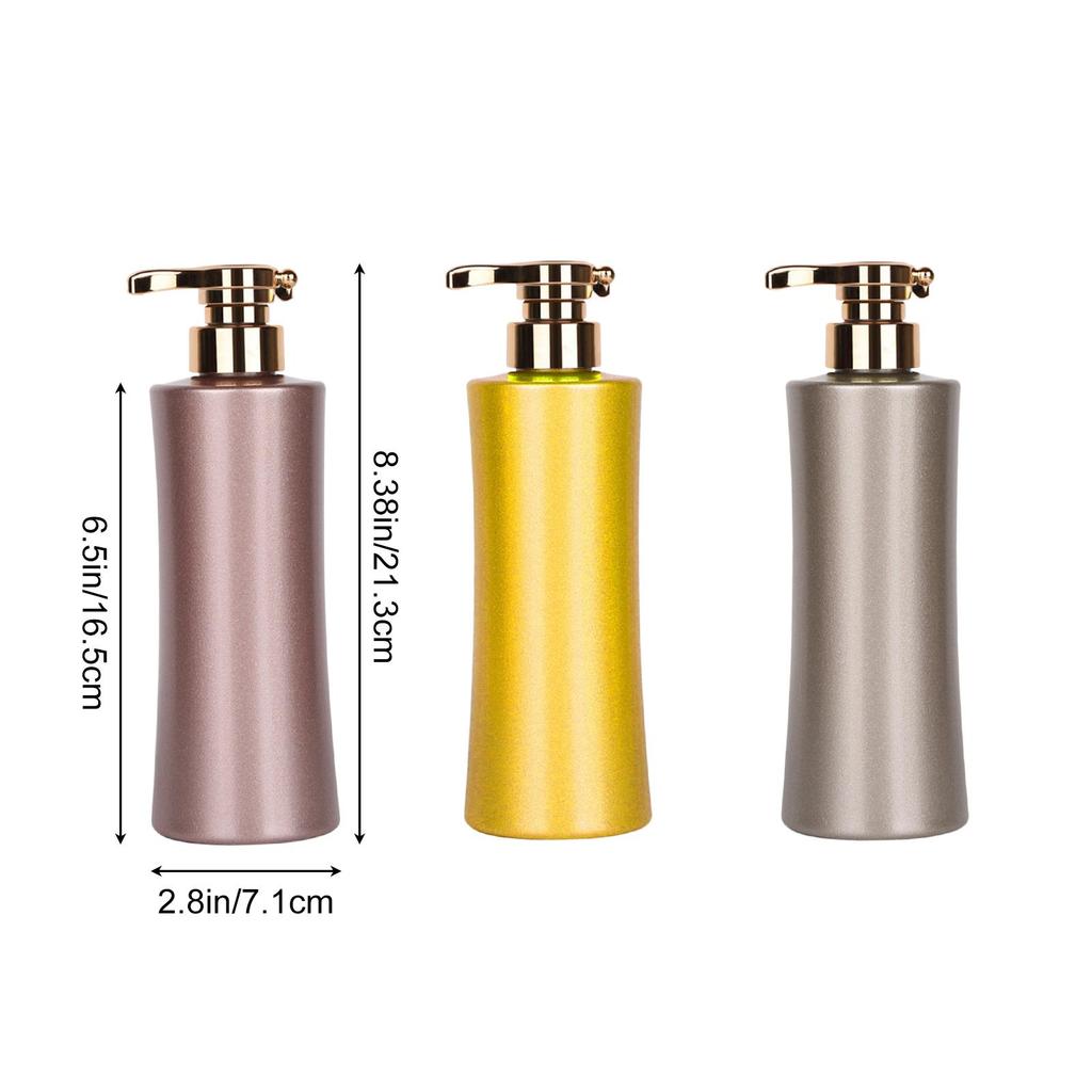 Liquid Soap Dispenser Refillable PET Bottle Bathroom Accessory Set for Shower Gel Shampoo Wash Room