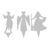 Halloween Theme Witch Outdoor Garden Decorative Stakes Horrifying Party Scene Props Hand Floor Insert for Lawn Ornaments