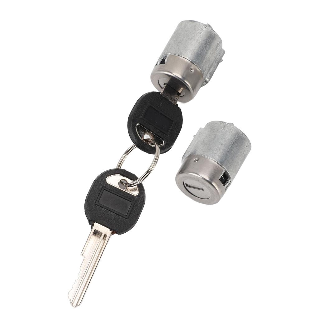 Pair of Front Door Lock Cylinder with 2 Keys Metal Easy Installation Replacement for C2500 C3500