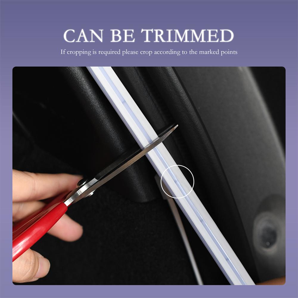 12V Dynamic Flowing Car Trunk Ambient Light Interior Light Kit Customizable Length Trunk Atmosphere Light