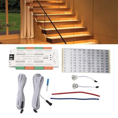 Bewegungssensor LED Treppenlicht Controller Intelligenter Automatischer Kaskadierender Treppenleiter Stufenlicht Controller Für Treppenhaus