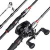 SOUGAYILANG New Fishing Rod Baitcasting Fishing Reel Set 1.8m 2.1m 2.4m  Gear Ratio 6.3:1 17+1BB Casting Fishing Reel