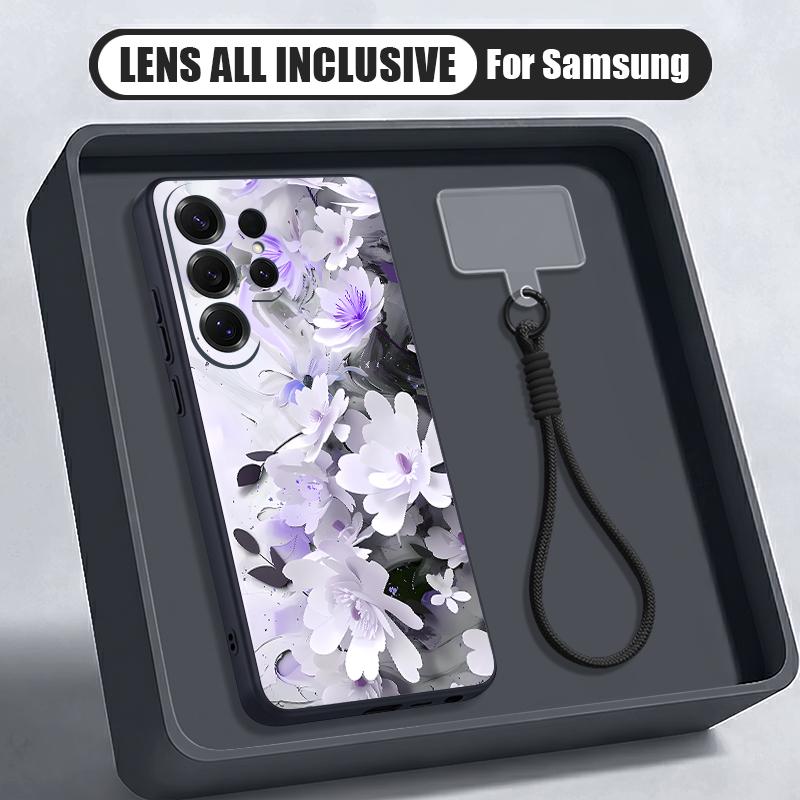 INS Watercolor Floral Case For Samsung S26 Ultra S25 FE S24 S24 Plus A57 A37 A17 A56 A36 A16 A55 A35 A15 A54 5G Hybrid Magnetic Matte Cover