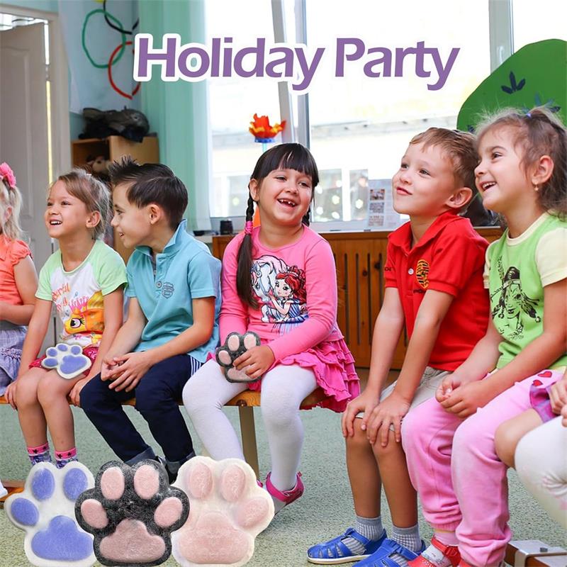 Taba Riesenpfote Squishy für Kinder und Erwachsene, großes pelziges Katzenpfoten-Squishy-Spielzeug zum Stressabbau, superweiches Quetschspielzeug