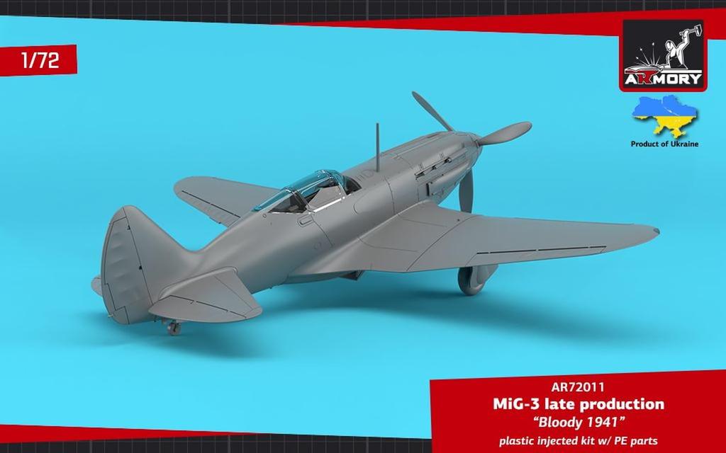 Armory 1/72 MiG-3 Late Model 1941 Plastic Model AMR72011