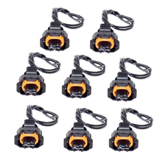 8 Kits Electrical Connector of Fuel Injector FJ489 Fits: GM 2004-2005 V8 6.6L