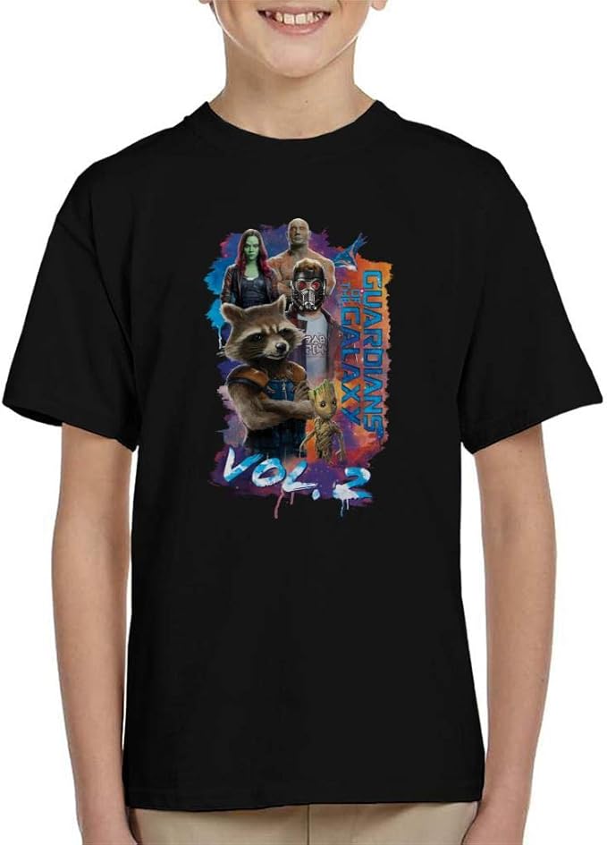 Marvel Guardians of The Galaxy Vol 2 Galactic Character Montage Kid s T-Shirt 160