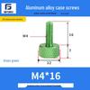 Knurled Aluminum Alloy Hand-Tightening Knob - M3M4M5M6M8 Sizes.