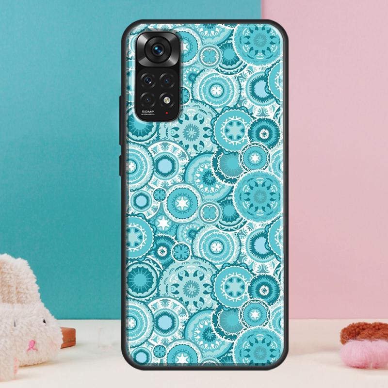 Moroccan Tile Case For Xiaomi Redmi Note 13 Pro 14 12 11 9 10 9S 10S 11S 12S Redmi 14C 13C 10C 12C Cover