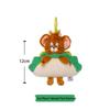 Tom & Jerry Plush Toys: Cat Pendant & Mouse Keychain Charms for Kids
