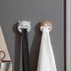 Cartoon Bear Towel Stopper, Bathroom Non-punching Hand Towel Storage Stopper, Kitchen Rag Hanging Rod Hook