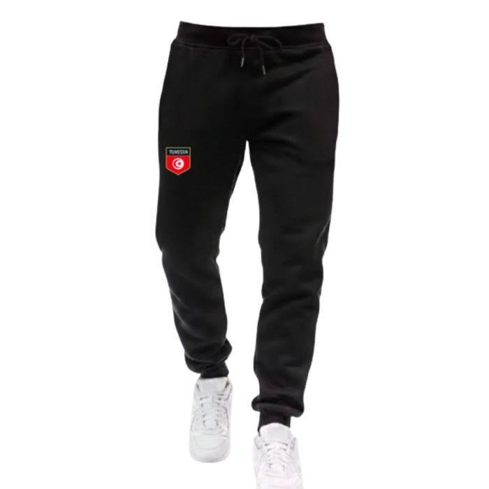 Ensemble Foot Homme inspiré Tunisie - Maillot & Jogging Fin - Spécial Été - - Rouge