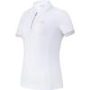 2023 Autumn New Knit Short Sleeve Polo Shirt Professional Golf Sports Top Women Tops Jade-White A11W335103FWT