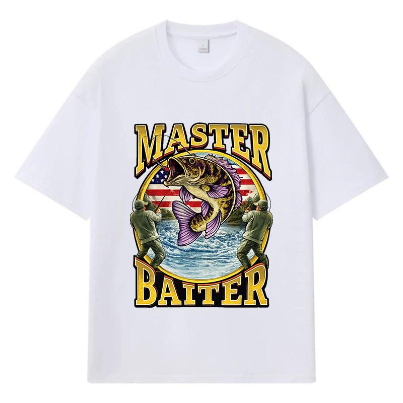 2026 Master Baiter Printed Graphic Streetwear Y2k Harajuku Men Women Clothes 100% Cotton T Shirt Casual Oversized Summer Men T-shirt