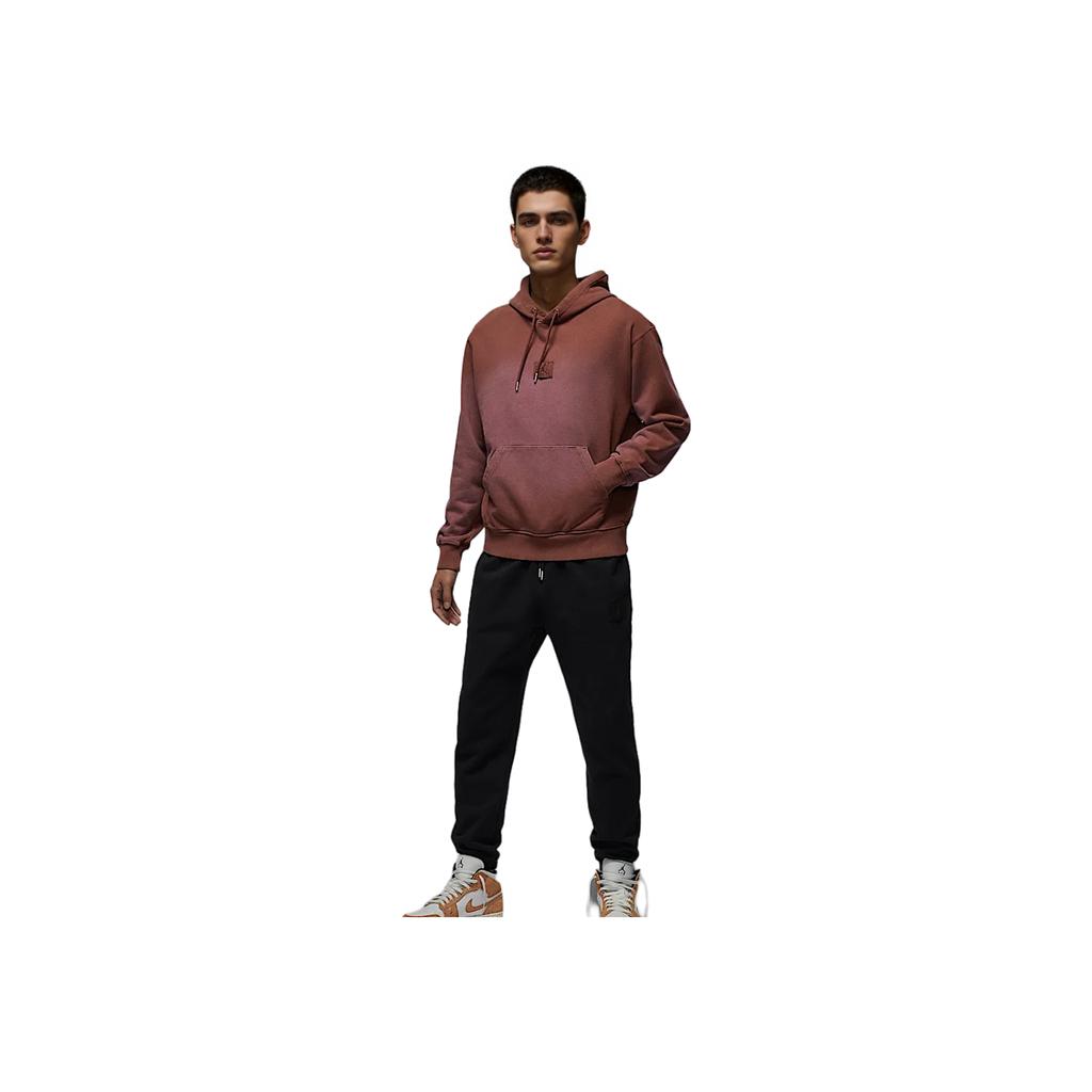 Jordan Flight Fleece Casual Thin Velvet Pullover Hoodie Men Hoodies Light-Brown FV7250231