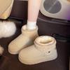 Winter Women Snow Boots 2026 Plush Warm Anti Slip Comfortable Ankle Boots Fluffy Round Toe Platform Cotton Boots Botas Mujer