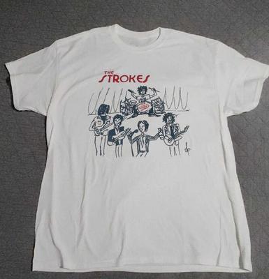 Футболка унісекс з коротким рукавом гурту The Strokes Tour, розмір S-4XL