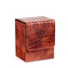 Fashion PU Leather Card Deck Box Holds 80 Cards Collection Window Collection Box Flannel Game Card Organizer Children