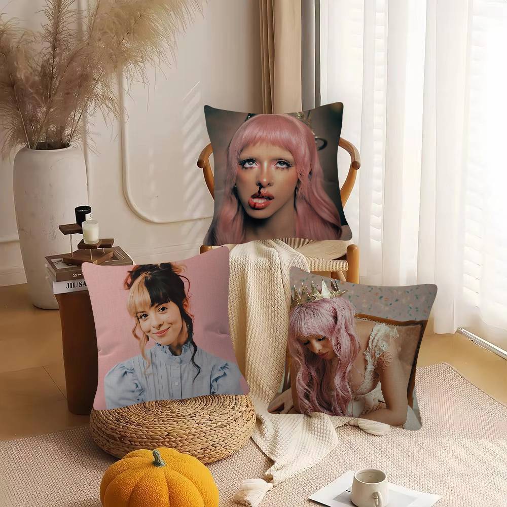 Singer Melanie Martinez Cute Cartoon Two-dimensional Pillowcase Bedroom Sofa Cushion Cover Nap Pillow Cover