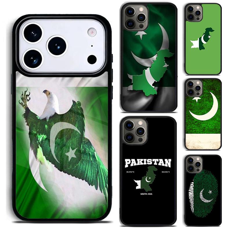 Pakistan Flag Phone Case for iPhone 17 16 15 Pro Max Air 14 13 12 11 Plus Shockproof Capa Cover
