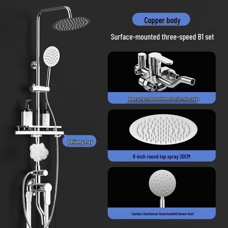 Wolf Kiss Exposed 3-Function Shower System