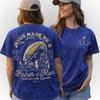Jesus Made Me Fisher of Men Shirt, Christian Fishing Tee, Faith Graphic T-Shirt, Religious Gift for Dad, Vintage Washed Shirt