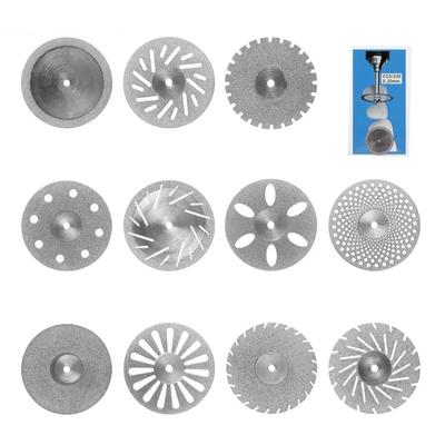 1pc Sand Porcelain Diamond Dental Lab Ultra-thin Double Sided Dental Diamond Disc Disks 0.25mm Dental Polishing Discs