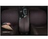 World Imp Motor PU Leather Car Seat Cover Set for Front and Rear Easy 2 Front Seats 1 Rear Breathable Bamboo Charcoal with Red 3-Piece Seats,