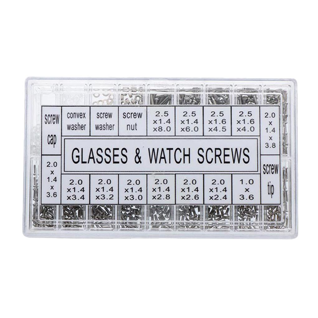 Glasses Repair Kit Small Sunglasses Optical Repairing Parts Nut Part Eyeglasses Repair Screws Replacing Accessory