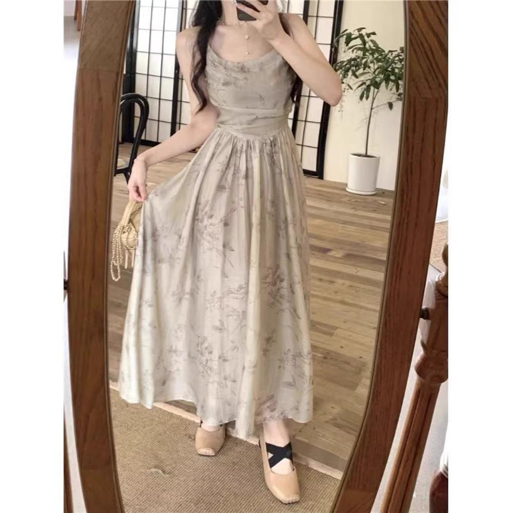 

Платье на бретельках-спагетти с принтом «Дзен»: Летнее миди в стиле, вдохновленном Китаем L (Recommended for 50-55 kg)