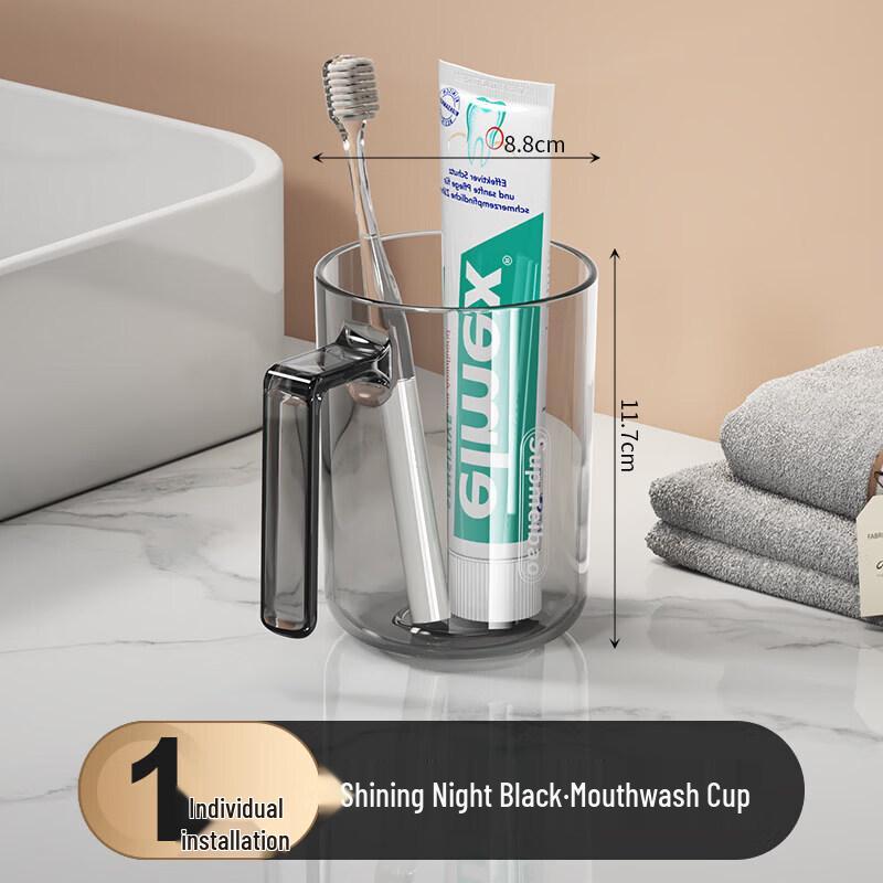 LIEI Wall-Mounted Toothbrush Holder with Cups