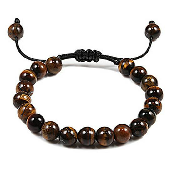 Wish Alloy Turquoise Rhinestone Crown Bracelet: Volcanic Stone Men's Jewelry Gift