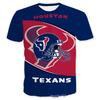 American Football Short Sleeved Men's 3D Digital Printed Sports NFL Sports Needle Eye T-shirt