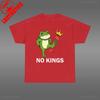 No Kings Shirt Men Women Portland Frog Protest TShirt High Quality Cotton Cartoons Fashion  Printed Tshirt Tops Allmatch