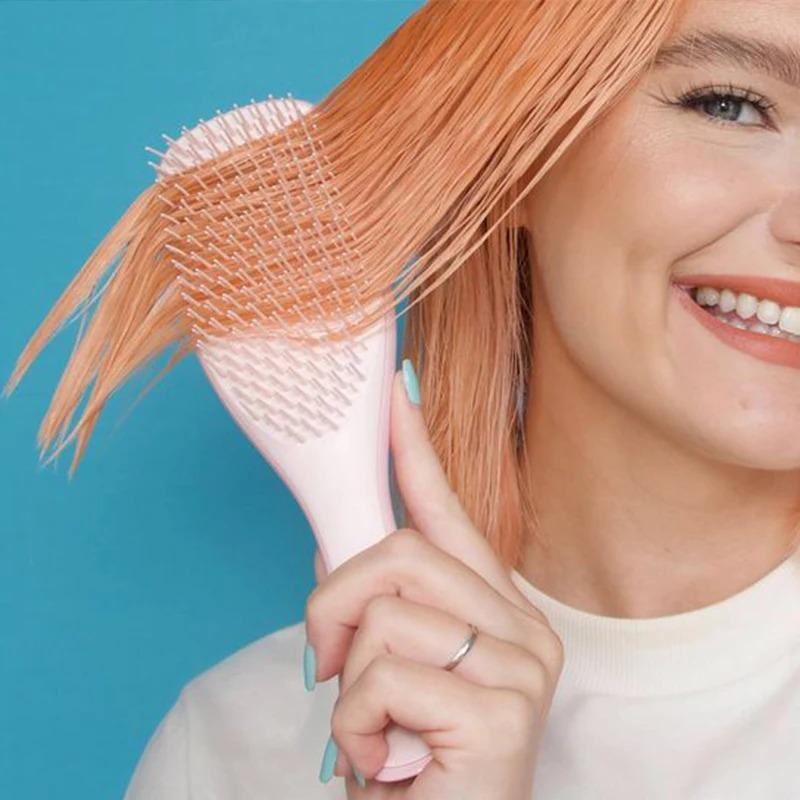 Cepillo de masaje antiestático para el cabello, peine mágico original, cepillo de masaje para ducha, sin nudos, desenredante, 4 colores