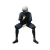20cm Ken Kaneki Sitting Figure Tokyo Ghoul GK Replaceable Double Head Double Arms Statue with Base Anime Model Toy Deco Boy Gift