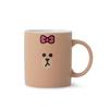 LINE FRIENDS Chocolate Basic Mug Cup Cover Set 330 Ml