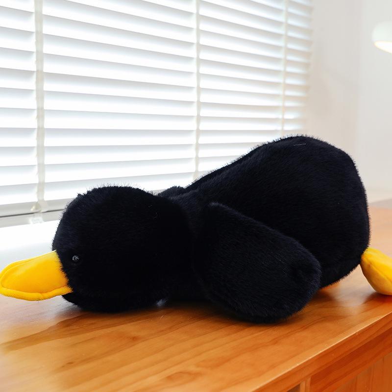 Adorable Yellow Duck Lumbar Pillow - Cute and Fluffy Cushion for Sofa, Office, or Bedside.