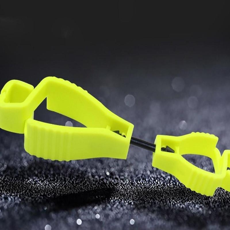 Plastová spona na rukavice, červená spona na pracovní rukavice, pracovní svorka, bezpečnostní pracovní rukavice, ochranný kryt na laboratoř