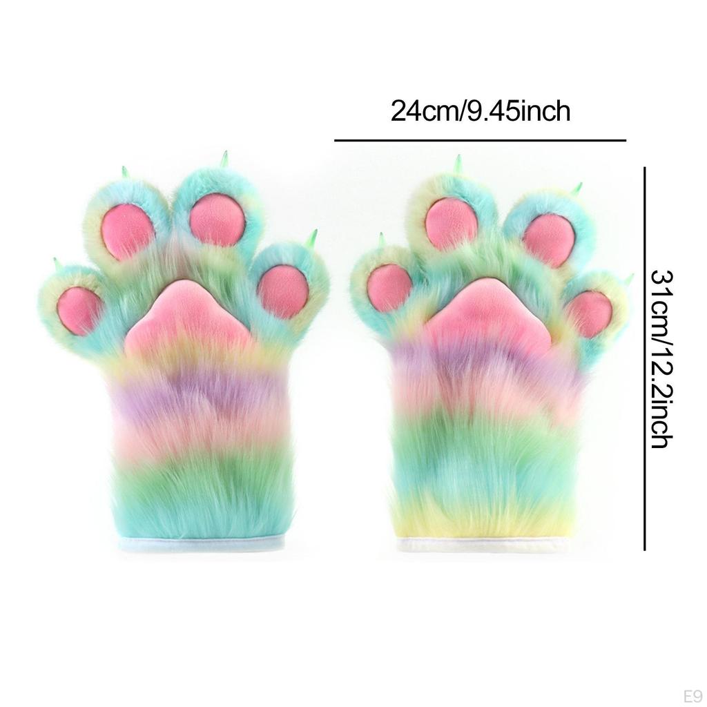Animal Paws Gloves Adorable Cosplay Costume Accessories for Fancy Dress
