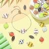 DanLingJewelry 40 Pieces 8 Various Style Ball Connectors Charms Enamel Basketball Football Volleyball Pendants Football Sports Pendants for Jewelry