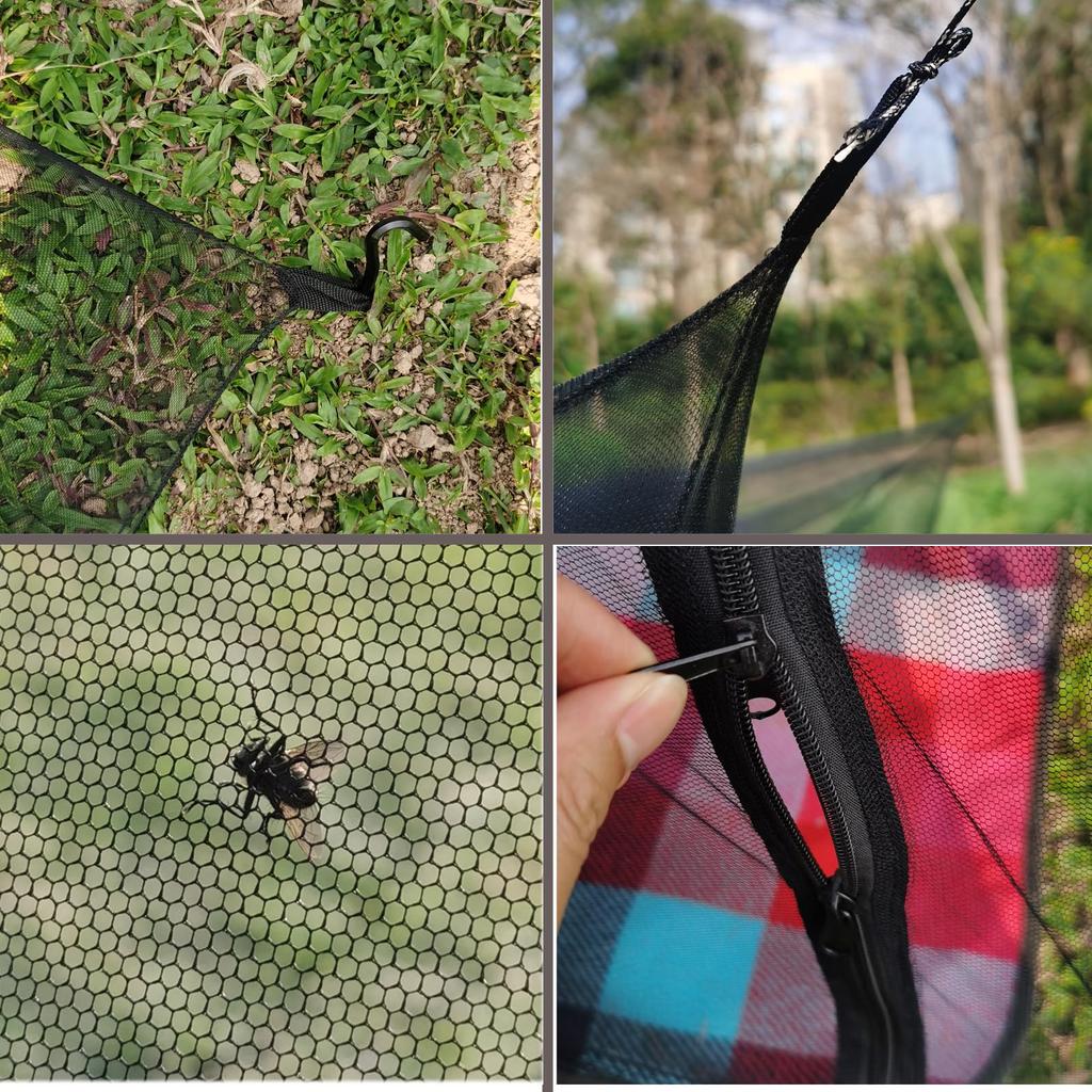 FLYFLYGO Outdoor Mosquito Net, Camping Mosquito Net, Mesh Tent, Net Tent, Outdoor, Ultra Lightweight, Large