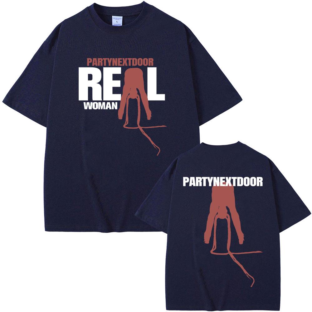 Rapper Partynextdoor Skutečný Unisex Grafické Tričko s Obalem Alba Unisex Unisex Hip Hop Nadměrná Trička Módní Trend Streetwear
