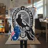 Collingwood Magpies  Print Flannel Blanket, High quality Comfortable for All Seasons, Home Decor, Warmth and Comfort