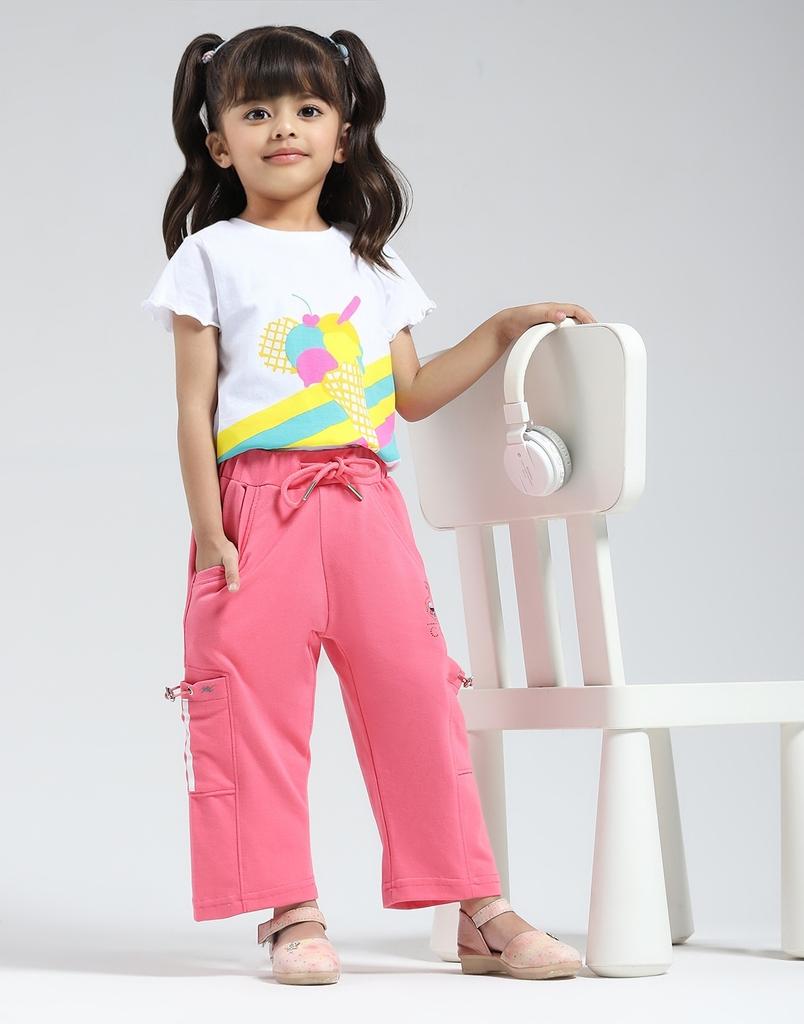 Monte Carlo Girls Solid Regular Fit Capri