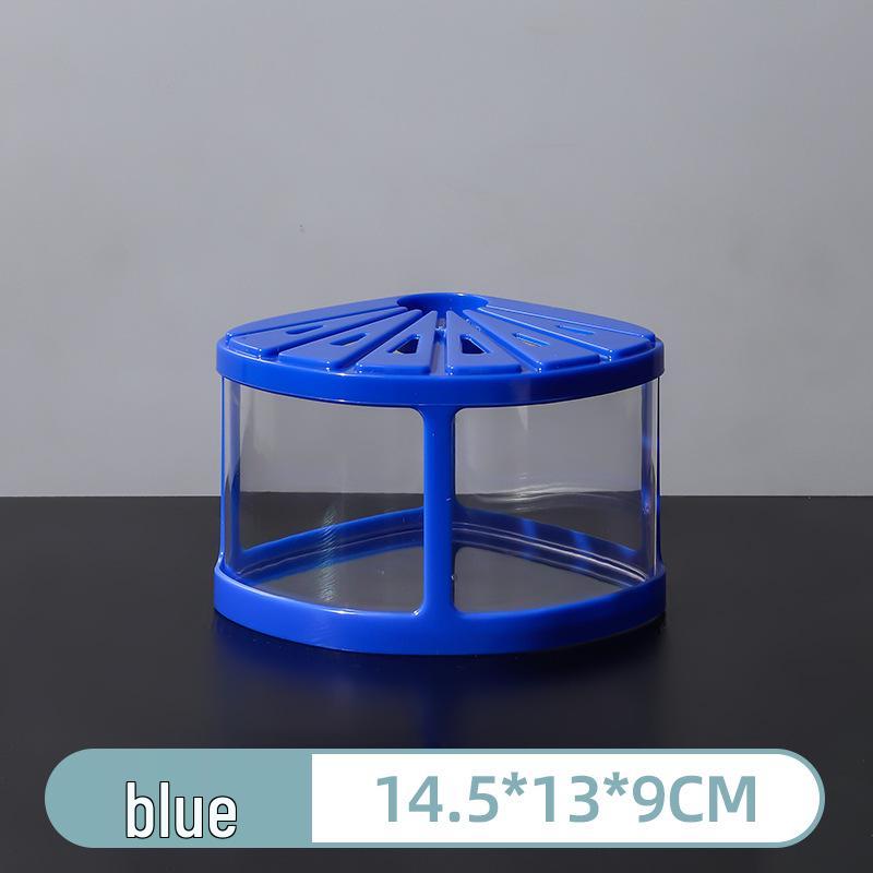Transparent Desktop Aquarium: Fighting Fish, Jellyfish, Goldfish Tank with Street Stall Stand Design