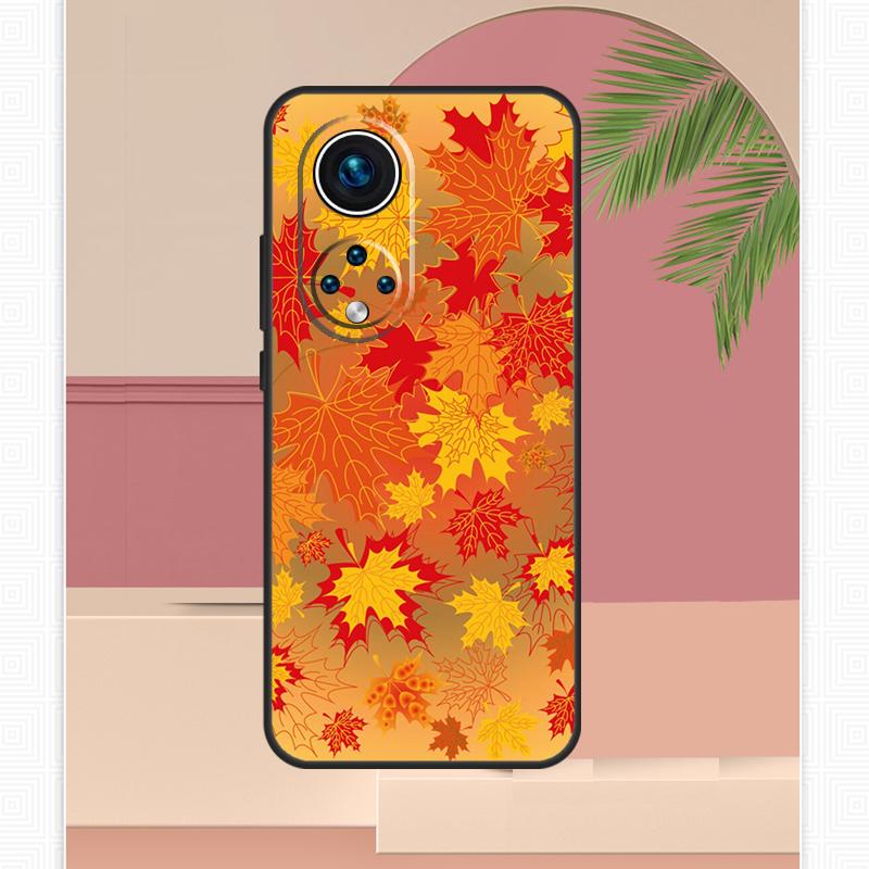 Autumn Leaves Fall Halloween Case For Huawei Honor X8 X7 X9 50 70 P20 P40 Lite P30 P50 Pro Nova 5T P Smart 2021 Cover